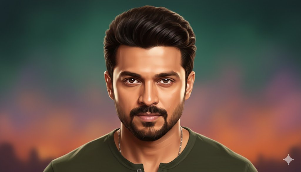 Digital Oil Painting of a Boy